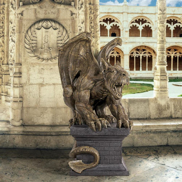 Cathedral Chimera Gargoyle Statue by artist Liam Manchester huge